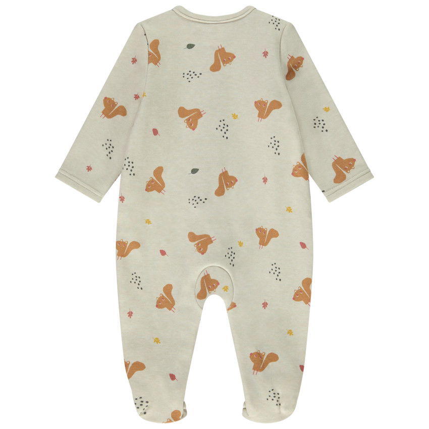 Dors-bien en sherpa imprimé écureuils pour bébé 