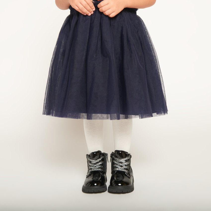 Ropa de fiesta sin mangas efecto 2 en 1 + diadema para niña bebé 