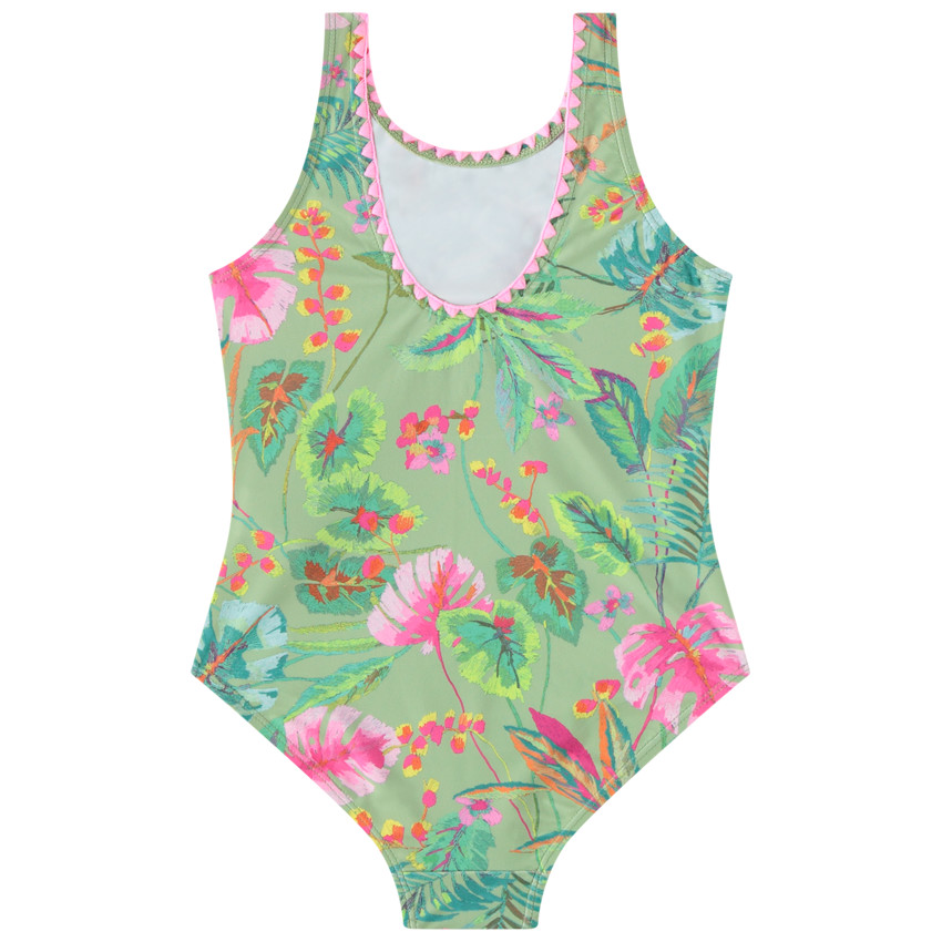Bañador de una pieza estampado selva para niña 
