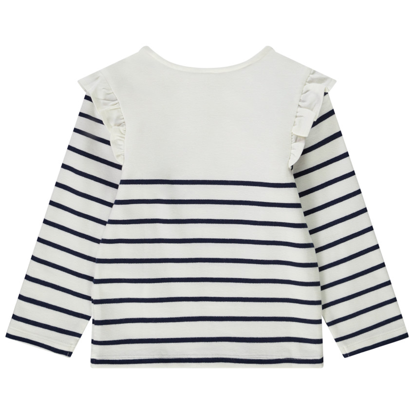 Camiseta de manga larga estilo marinero para niña bebé 