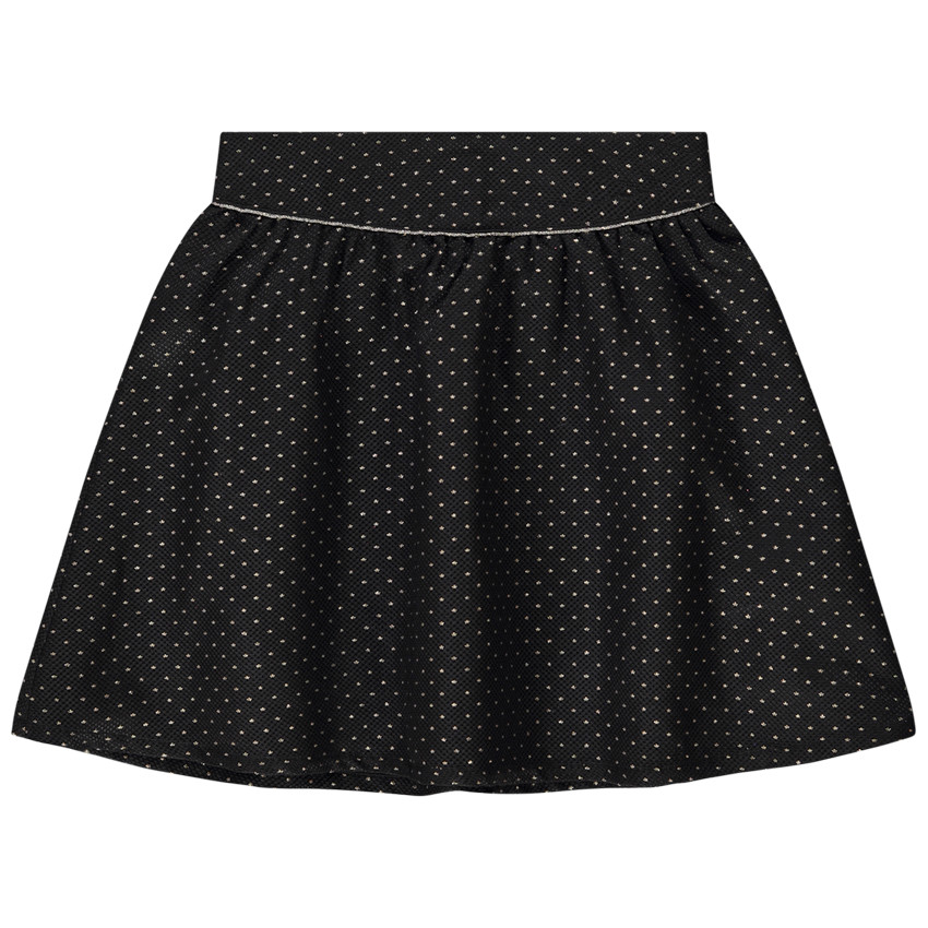 Falda de jacquard con estampado de estrellas lurex para niña 