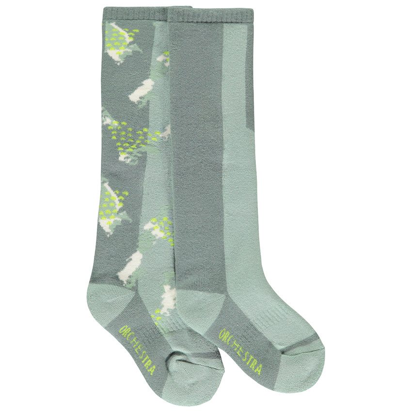 Lote de 2 pares de calcetines altos de esquí para niño 