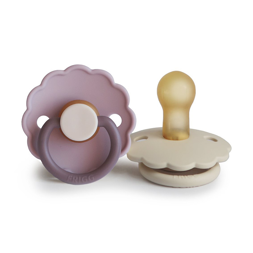 Lot de 2 sucettes latex T2 Daisy Bloom lavender haze/cream 