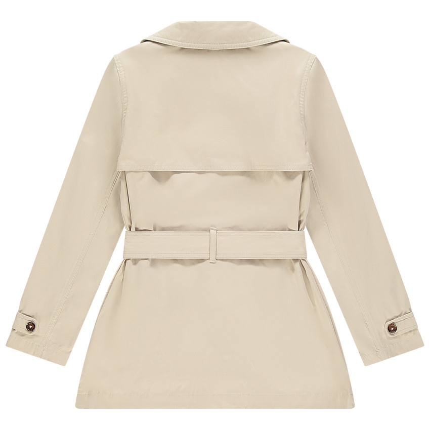 Trench forro jersey y cinturón 