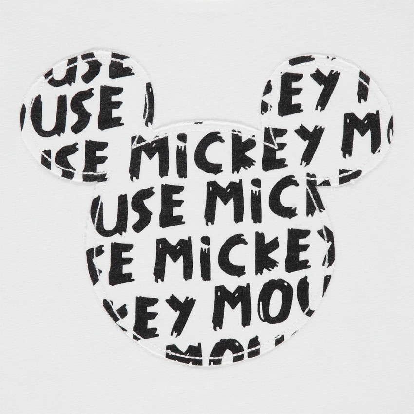 camiseta bicolor algodón bio Mickey Disney   