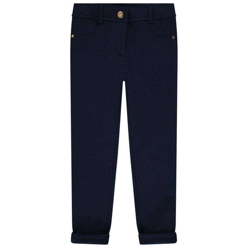 Pantalón de felpa liso niña 