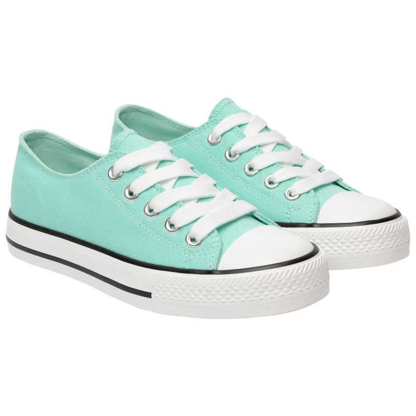 Zapatillas bajas de lona con cordones para niña  Additional Zapatillas bajas de lona con cordones para niña