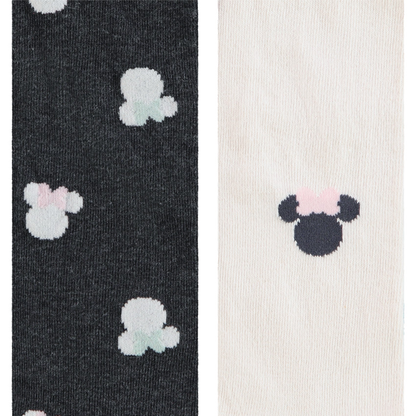 Pack de 2 leotardos gruesos Minnie Disney niña 