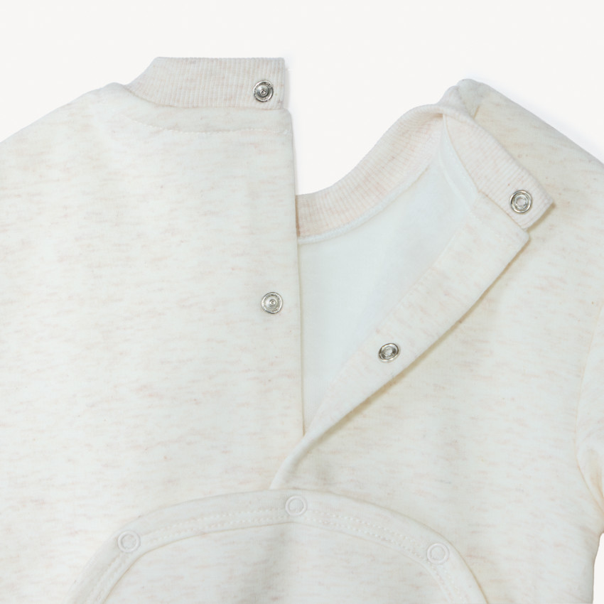 Dors-bien bicolore Mouton con forro de sherpa para bebé 