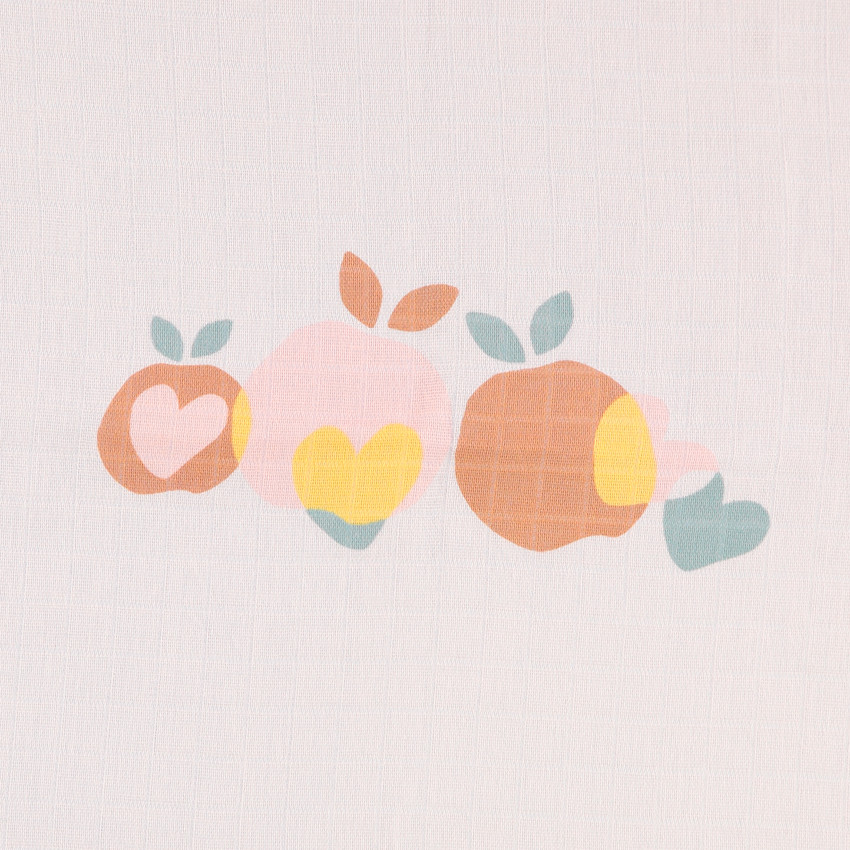 Pack 3 muselinas manzanas y corazones 