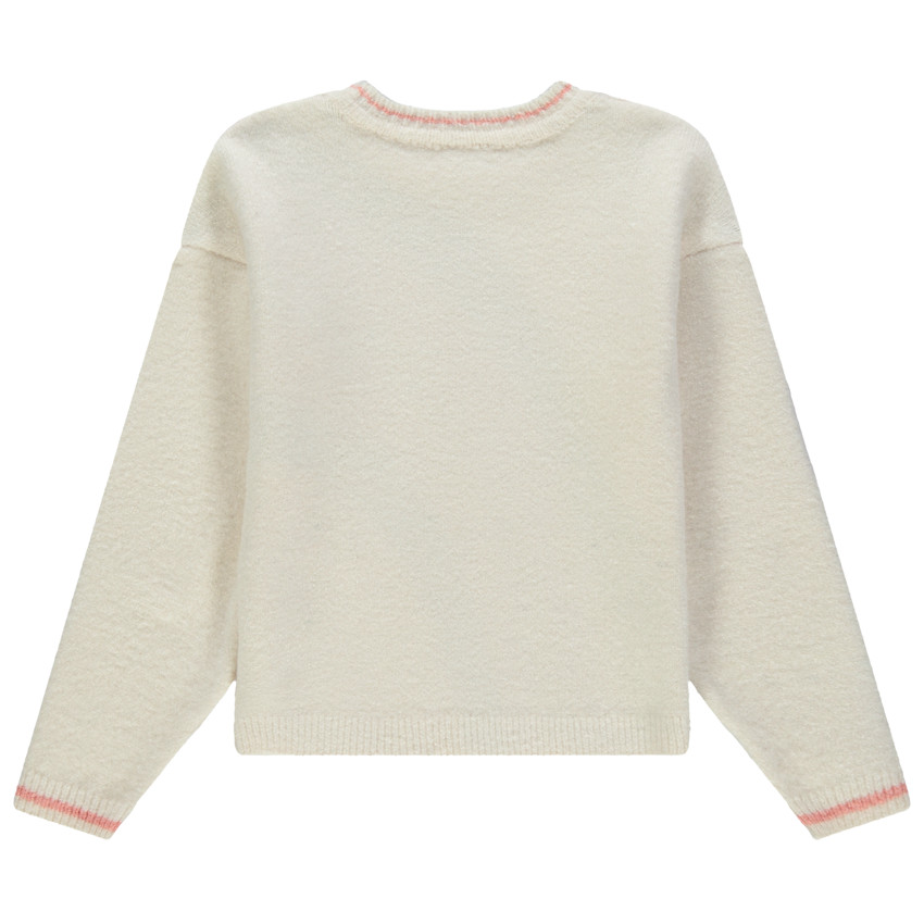 Pull en tricot motif arc-en-ciel brillant en jacquard  