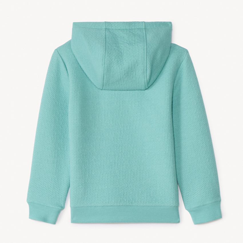 Sudadera con capucha de felpa con bordado divertido para niño 