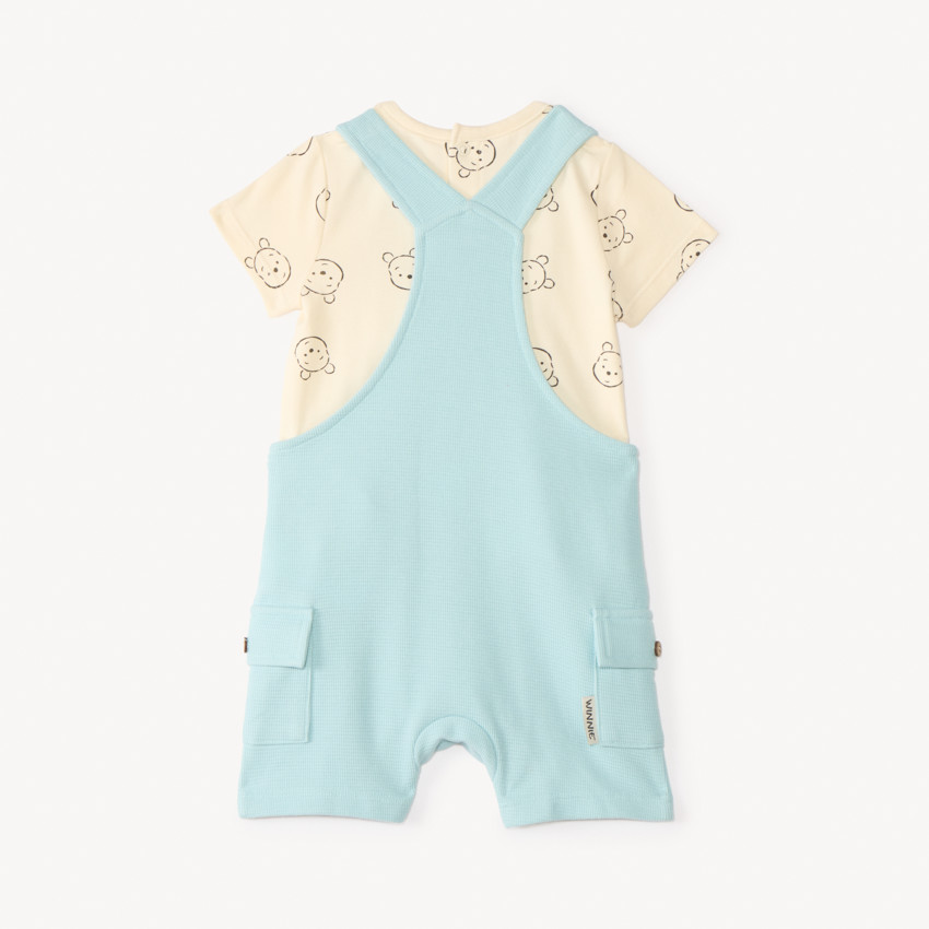 Conjunto de 2 piezas: tirantes + camiseta de Winnie the Pooh Disney para bebé niño. 
