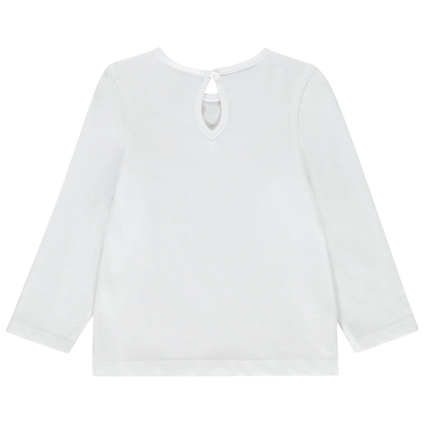 Camiseta de manga larga lisa con estampado para bebé niña  Additional Camiseta de manga larga lisa con estampado para bebé niña
