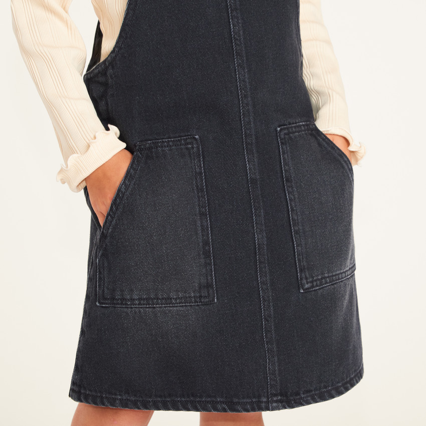 Ropa de mezclilla en forma de vestido niña 