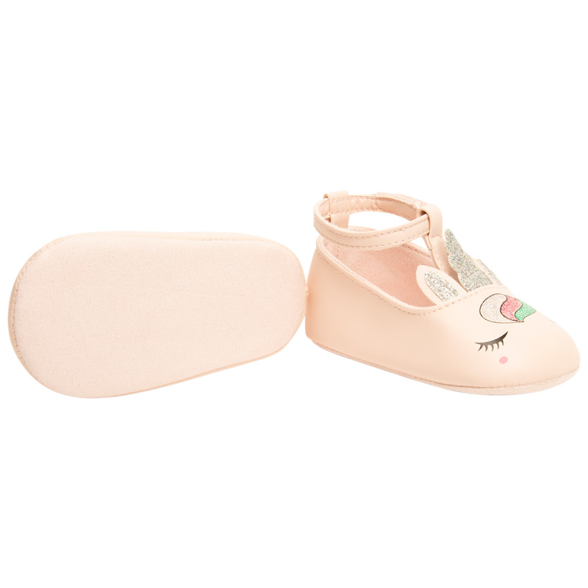 Pelele con tirantes y cierre de velcro, estampado de unicornio para niña. 