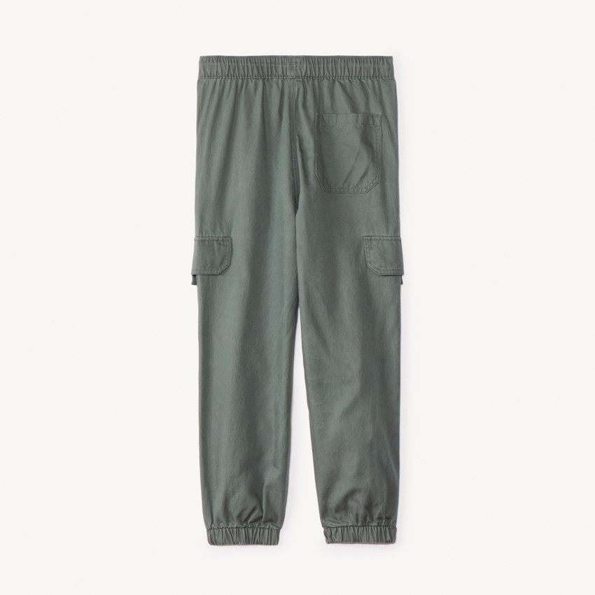 Pantalón jogger de sarga lisa para niño 