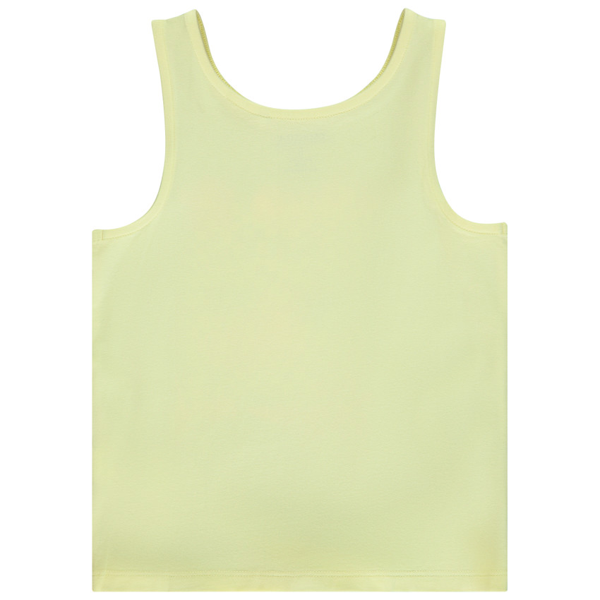 Camiseta sin mangas con estampado fantasía brillante para niña 