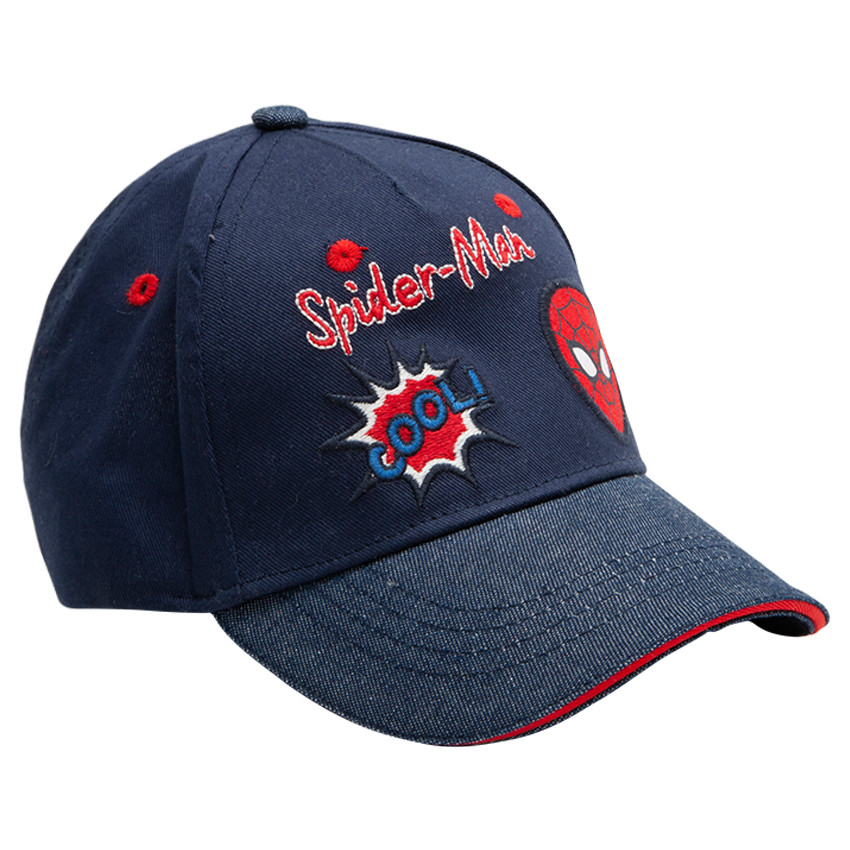 Visera de sarga con parches y bordados Marvel Spiderman 