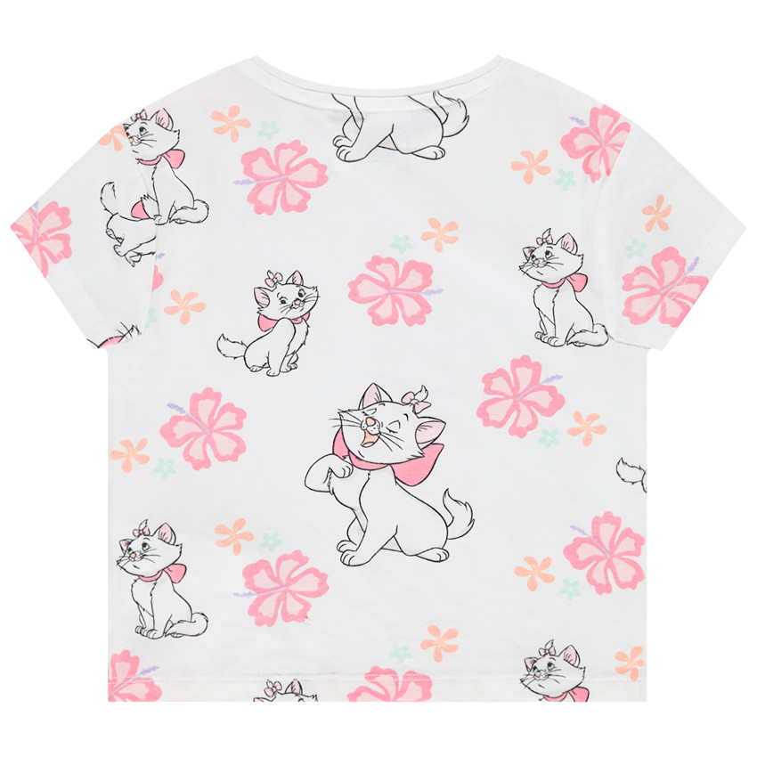 Camiseta de manga corta estampada de Marie Disney para niña bebé 