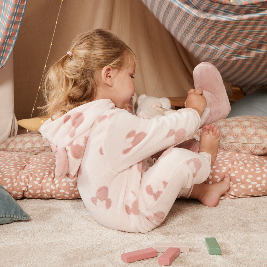 Surpyjama en sherpa imprimé Minnie Disney pour bébé fille 