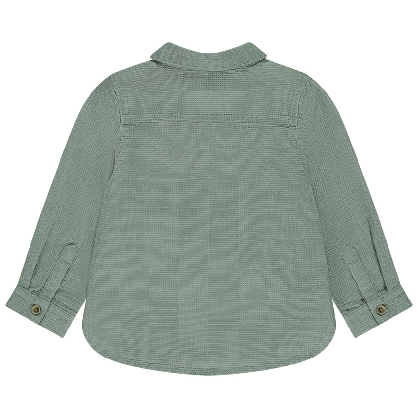 Camisa de manga larga efecto nido de abeja para bebé niño 