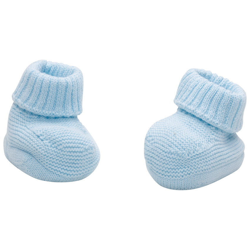 Patucos azules de algodón ecológico 