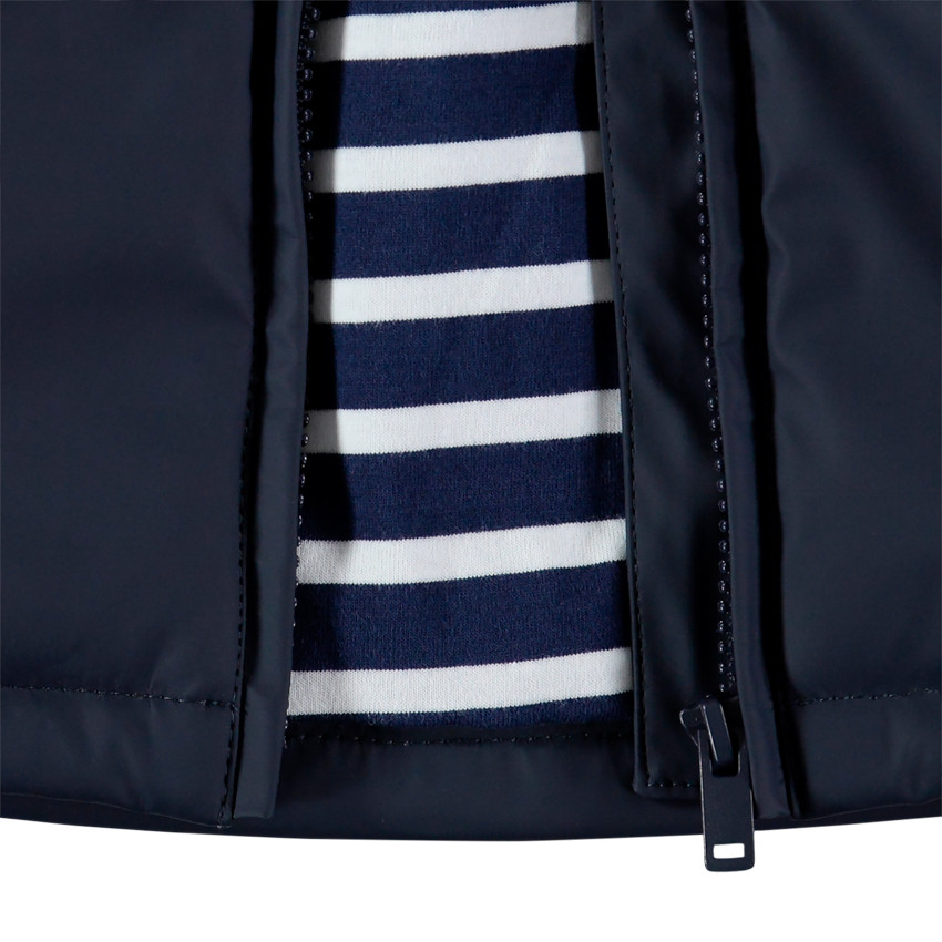 Coupe-vent en gomme à doublure rayée 