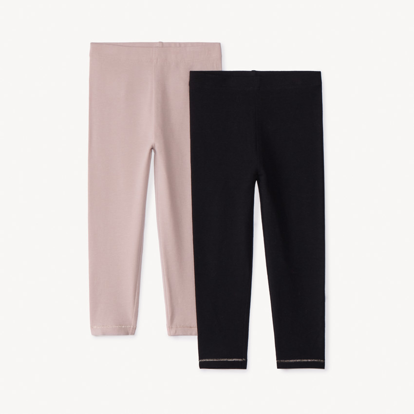 Pack de 2 calzoncillos largos lisos para bebé niña 