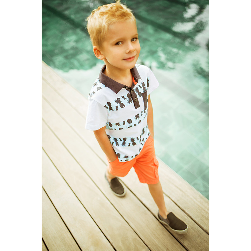 Bermuda de color liso con bolsillos 