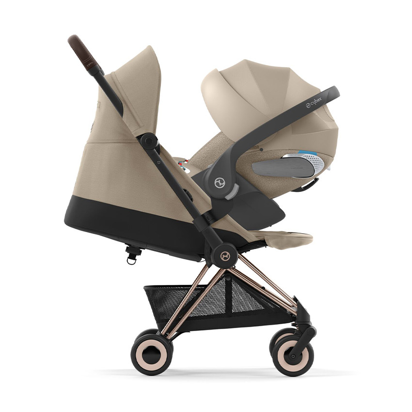 Poussette ultra-compacte Coya rosegold/cozy beige 