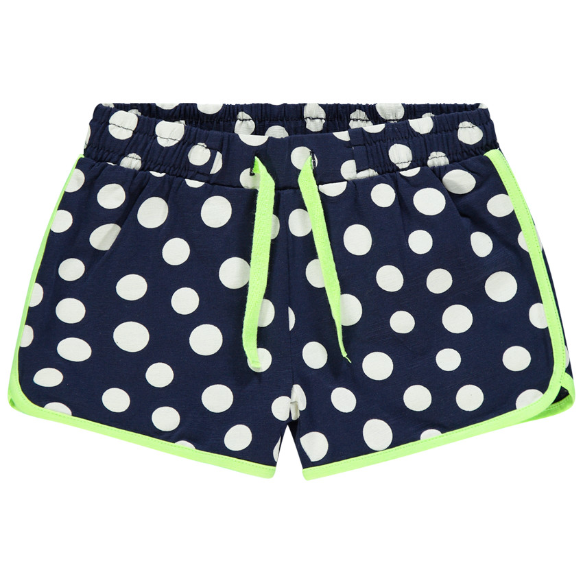 Short de jersey niña con estampado y cintura elástica 