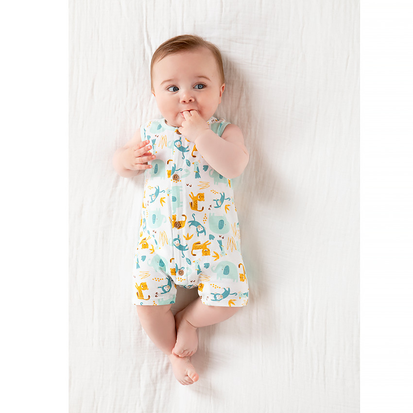 Pack 2 monos motivo animalitos selva 