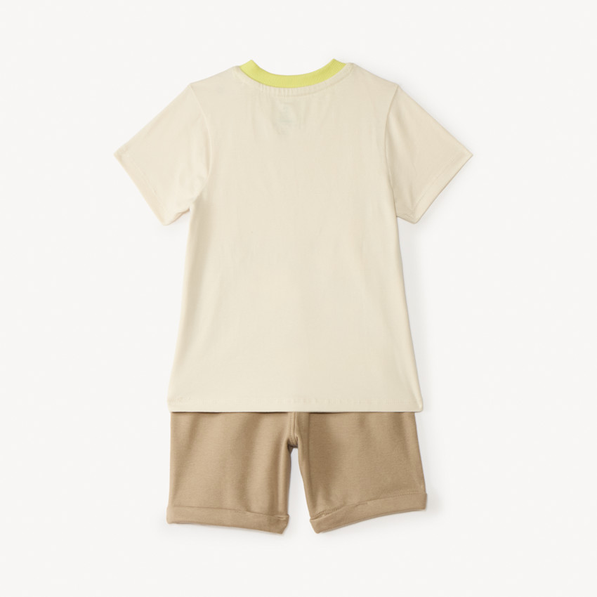 Conjunto corto de 2 piezas camiseta + bermuda Mickey Disney para bebé niño. 