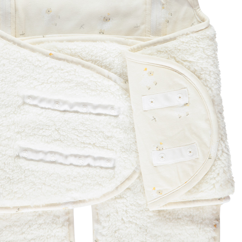 Nid de ángel en sherpa con capucha lúdica La Vida en la Granja crudo 