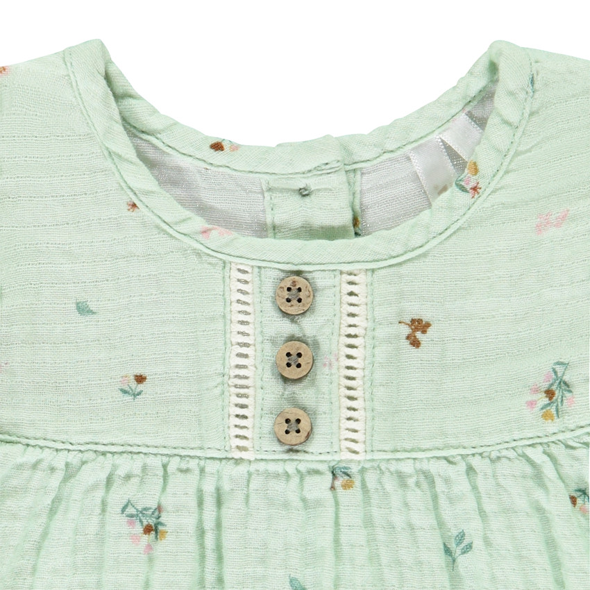 Conjunto de blusa estampada de flores, chaleco y leggings para bebé niña 