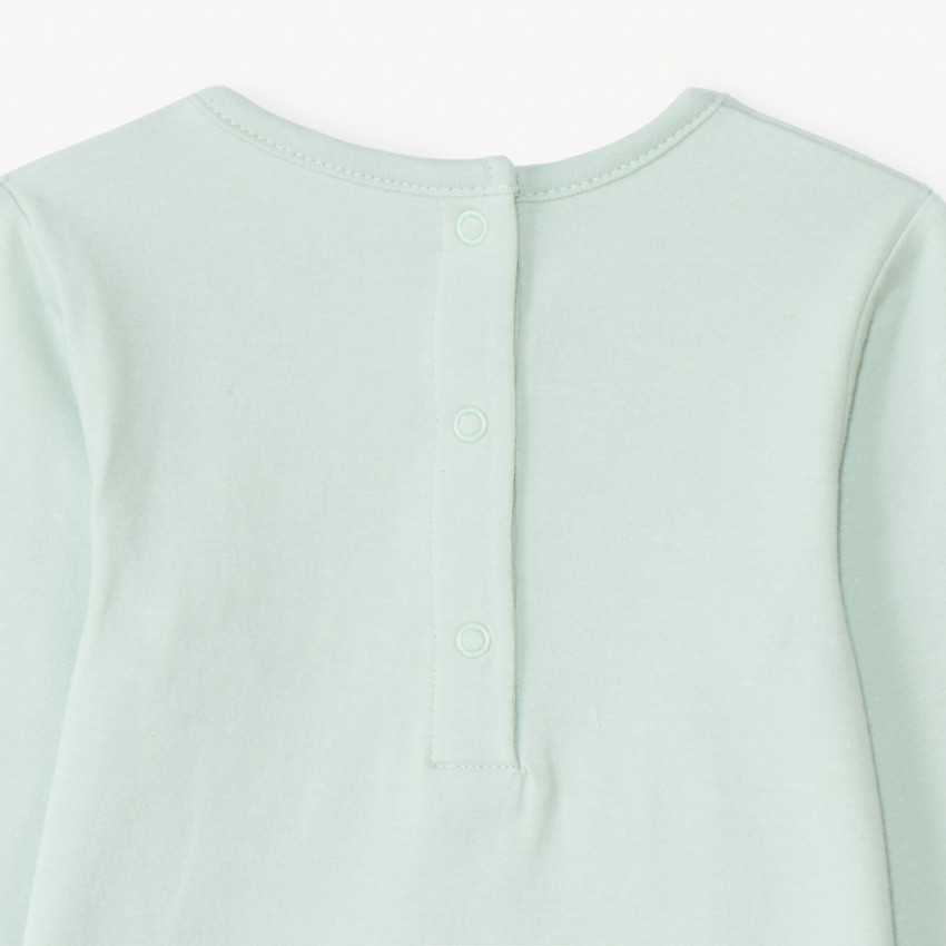 Pack de 3 bodies de manga larga lisos para bebé niña 