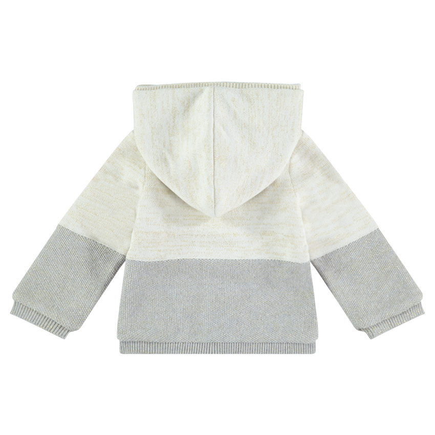 Chaqueta con capucha de punto con forro de borreguillo y pájaros bordados  Additional Chaqueta con capucha de punto con forro de borreguillo y pájaros bordados