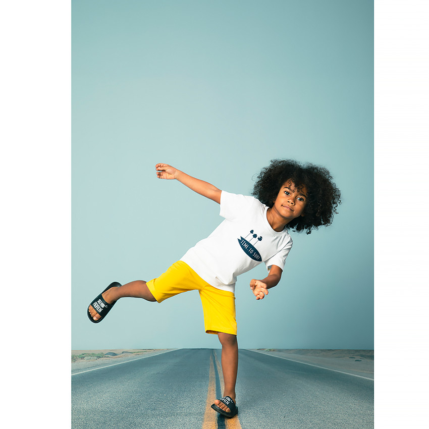 Conjunto de playa camiseta y short para niño 