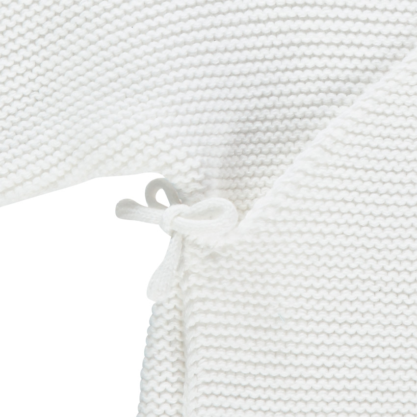 Chaqueta blanca cruzada de punto Main Chaqueta blanca cruzada de punto
