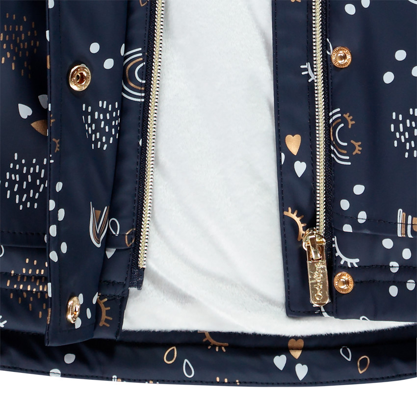 Parka de goma forro sherpa 