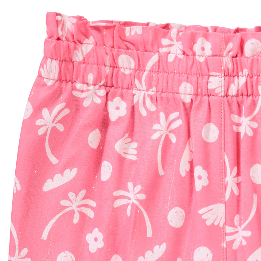 Pantalón fluido estampado fantasía para bebé niña 