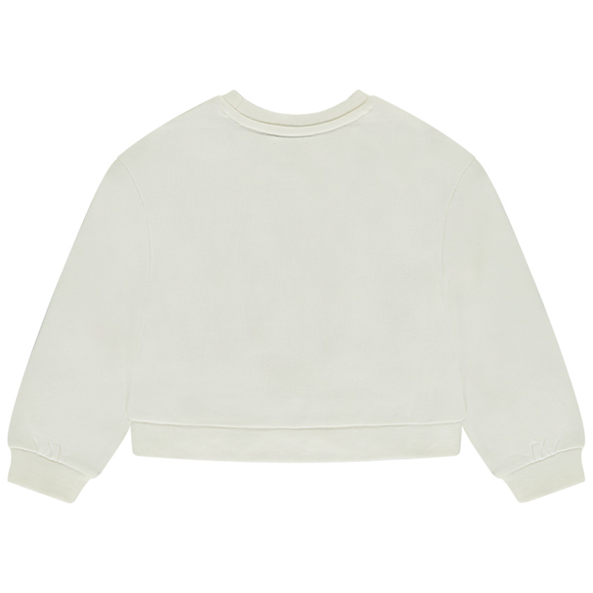 Sudadera crop top oversize estampado Miami para niña 