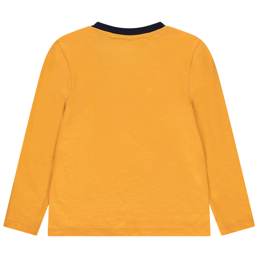 T-shirt manches longues en coton print main de Mickey Disney 