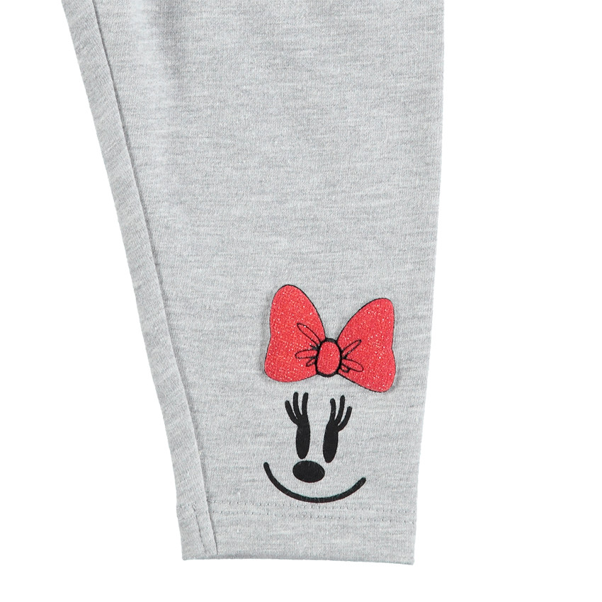 Leggings grises con estampado de Minnie Disney 