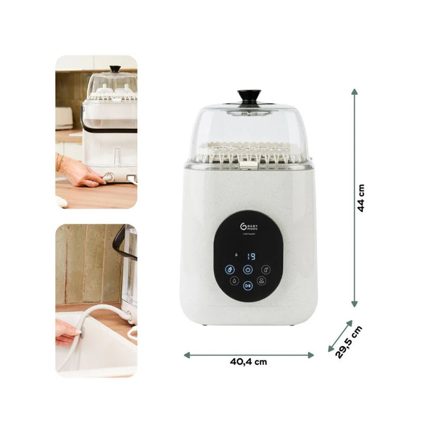 Lave biberon & stérilisateur NutriWash 4-en-1 Blanc 