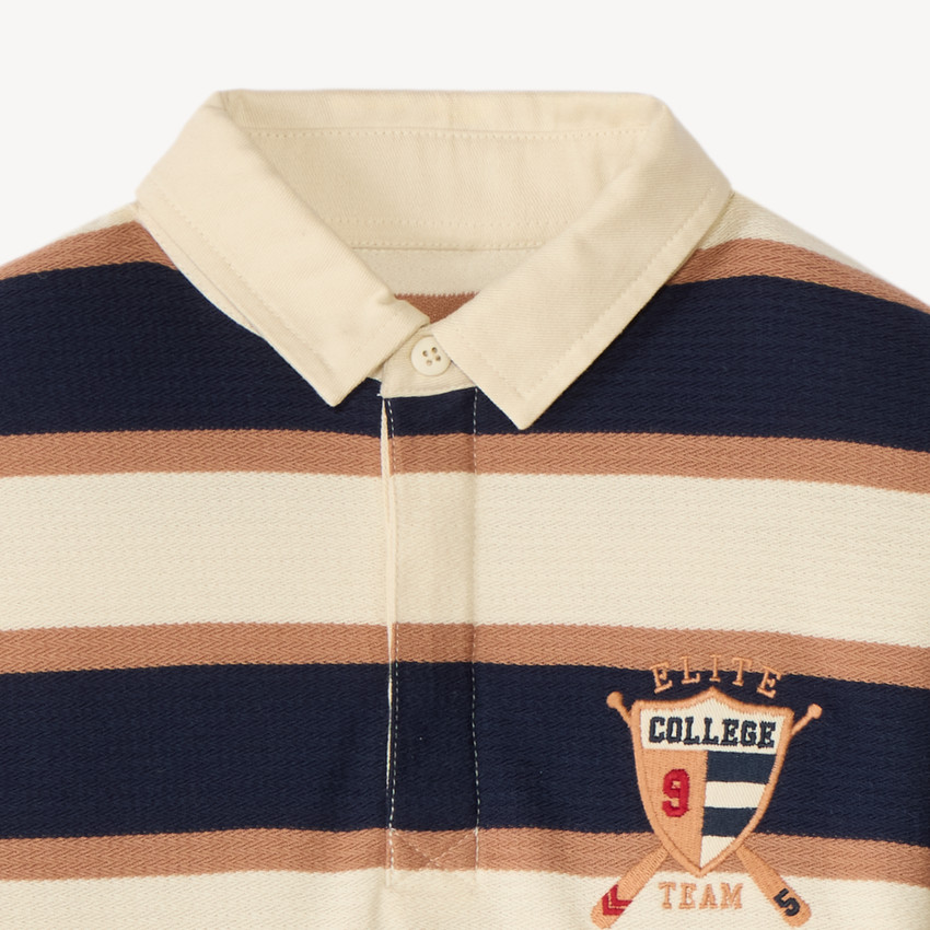 Polo de manga larga niño a rayas 