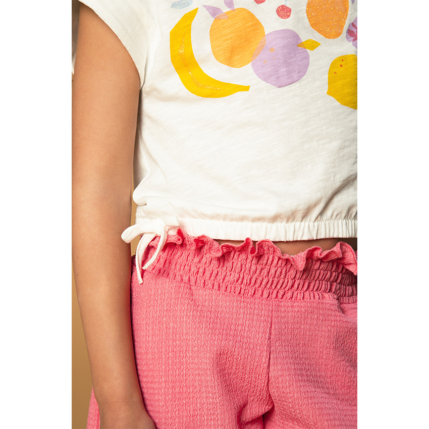 Short de jersey arrugado para niña  Additional Short de jersey arrugado para niña