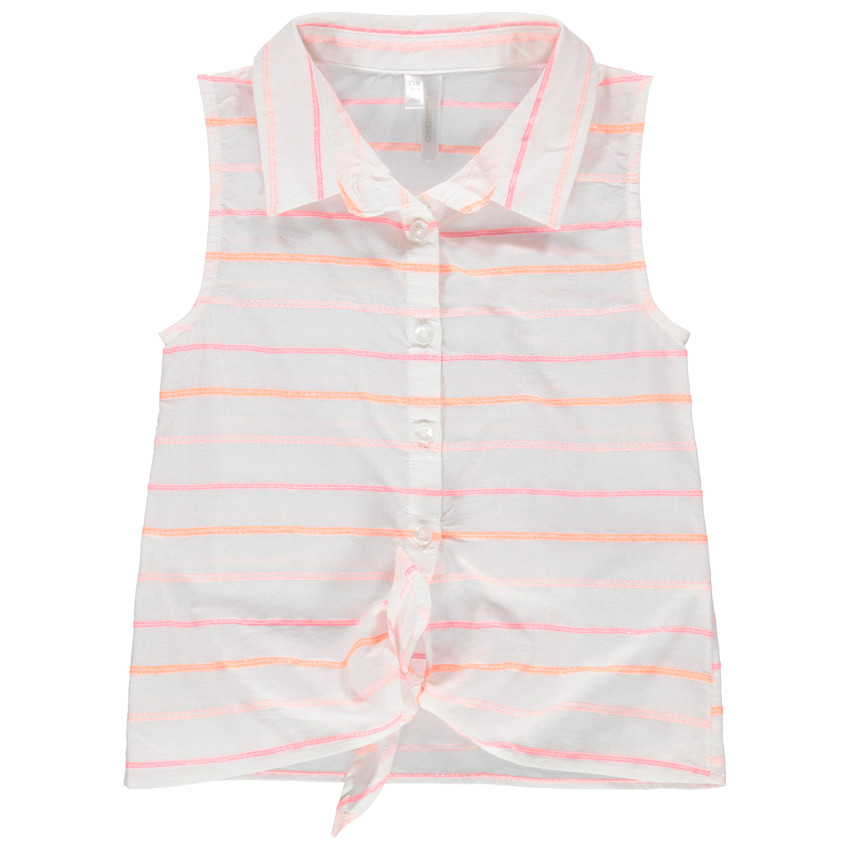 Camiseta style camisa de rayas jacquard y Lazo a atar  Additional Camiseta style camisa de rayas jacquard y Lazo a atar