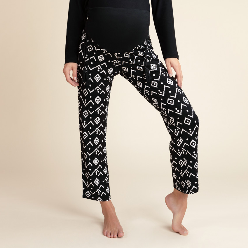 Pantalón de pijama premamá estampado étnico 